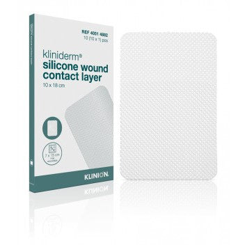Klinion Advanced Kliniderm Siliconen Wound Contact Layer - 10x18cm - 10 stuks - Drogistdeal.nl