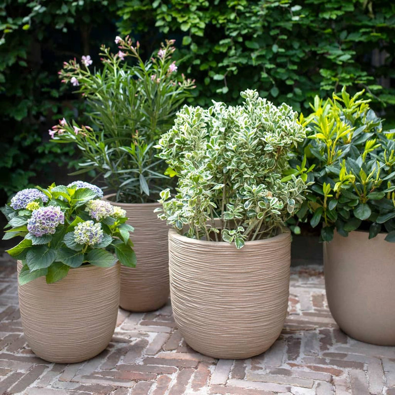 Capi Plantenbak Waste Smooth 43x41 cm terrazzo beige - Drogistdeal.nl