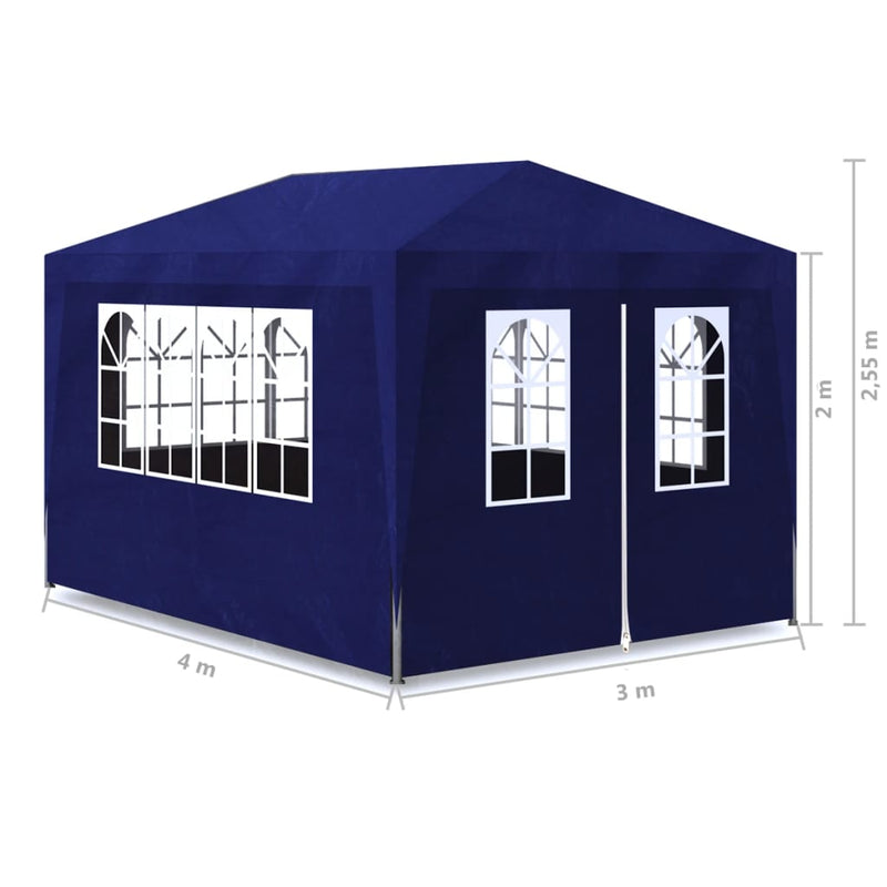 Partytent 3x4 m blauw