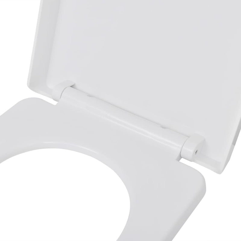 Toiletbril soft-close met quick-release ontwerp vierkant wit