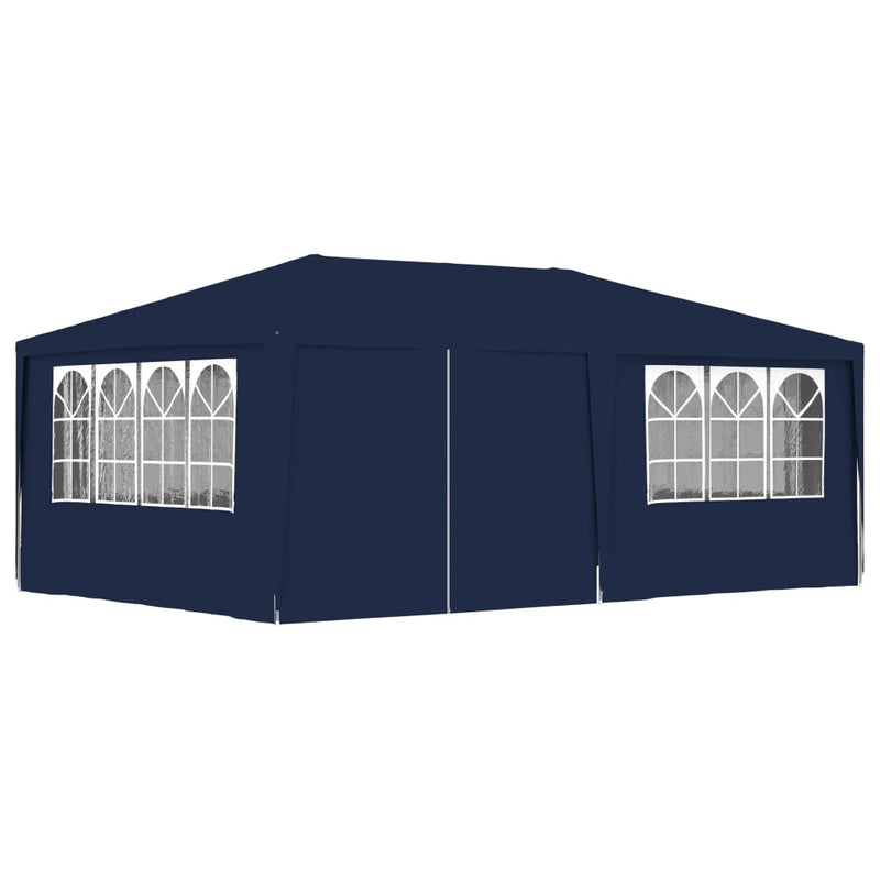 Partytent met zijwanden professioneel 90 g/m² 4x6 m blauw