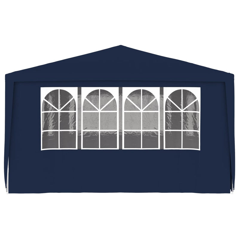 Partytent met zijwanden professioneel 90 g/m² 4x6 m blauw