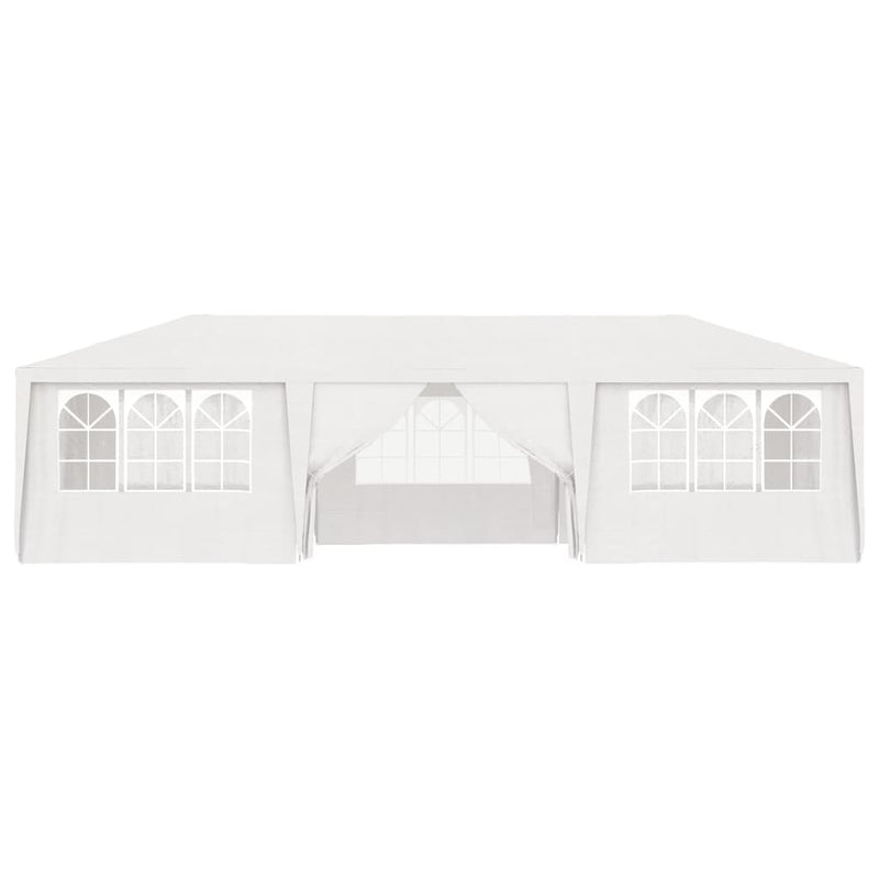 Partytent met zijwanden professioneel 90 g/m² 4x9 m wit