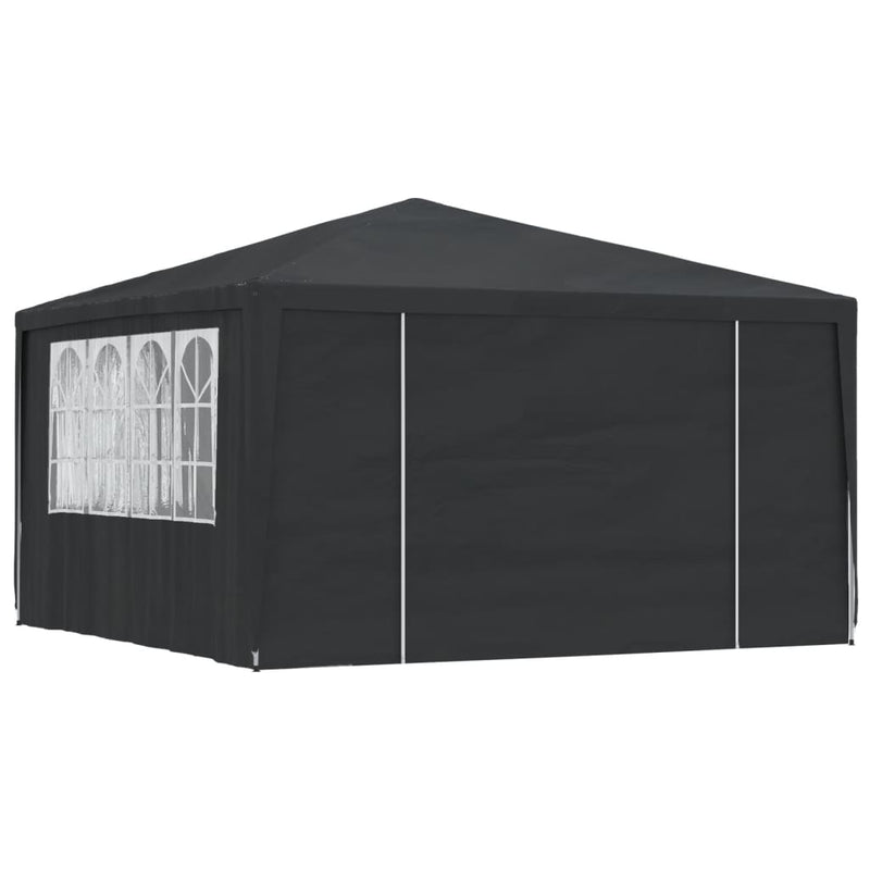 Partytent met zijwanden professioneel 90 g/m² 4x4 m antraciet