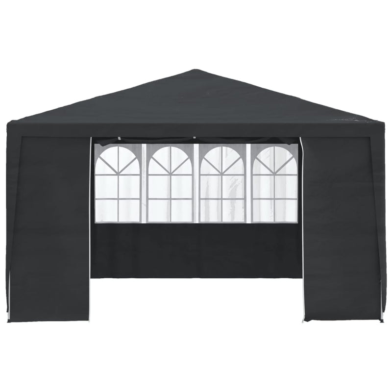 Partytent met zijwanden professioneel 90 g/m² 4x4 m antraciet