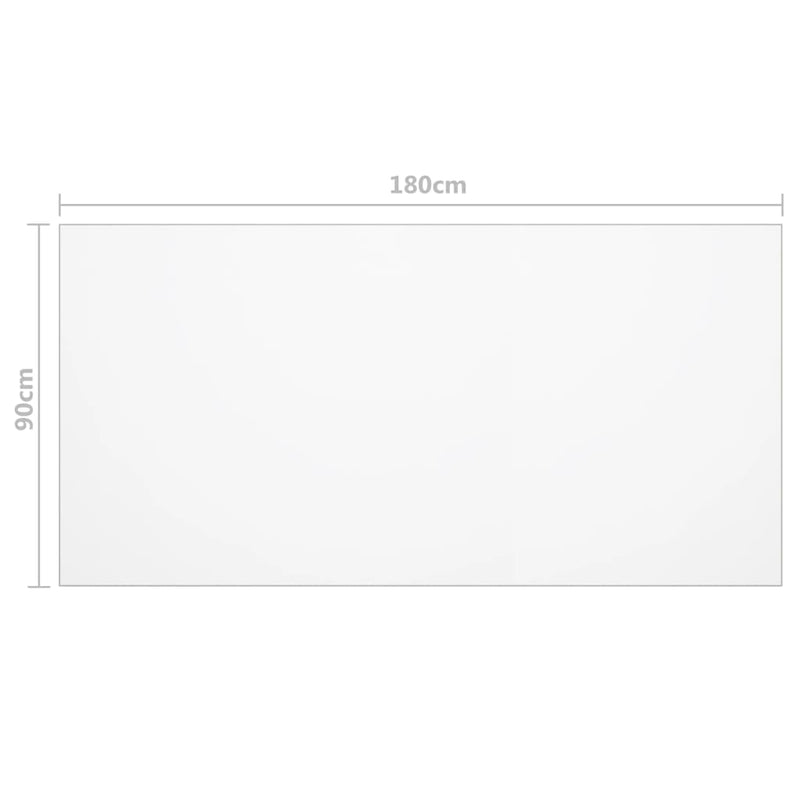 Tafelbeschermer 180x90 cm 2 mm PVC mat