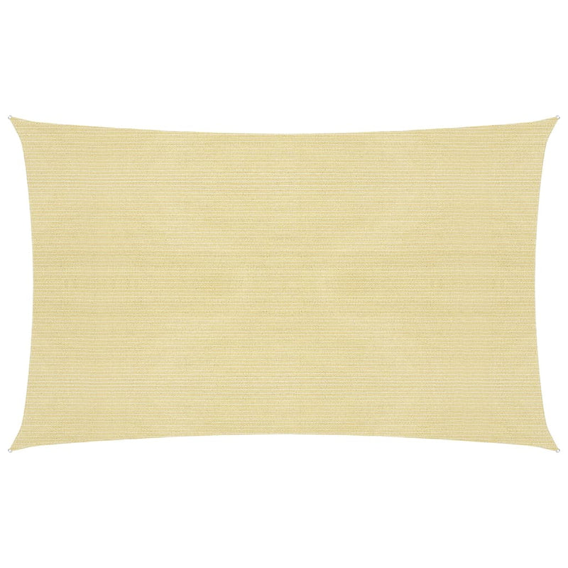 Zonnezeil 160 g/m² 2,5x4,5 m HDPE beige