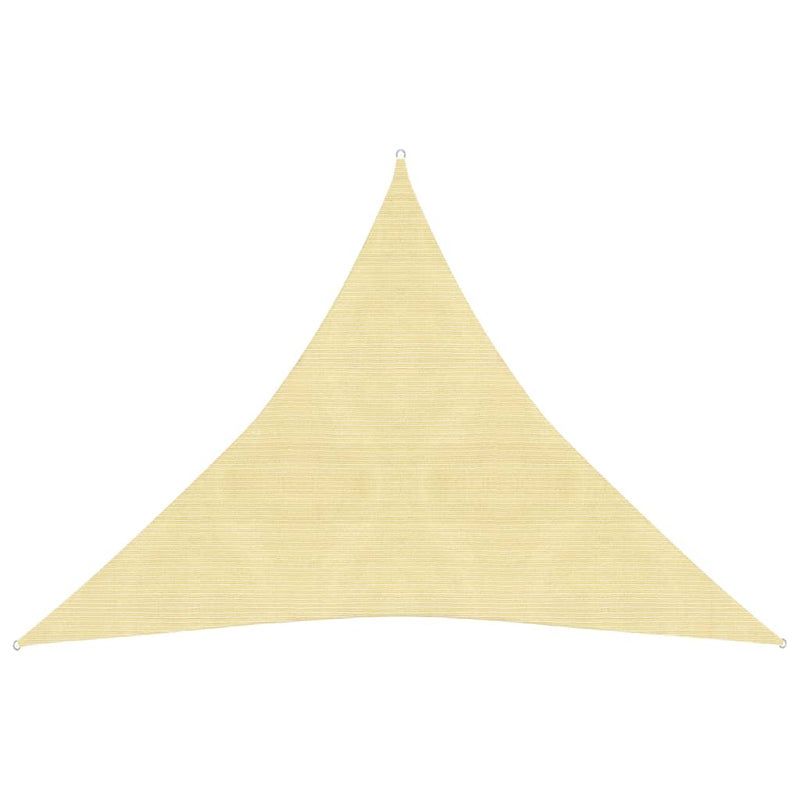 Zonnezeil 160 g/m² 4,5x4,5x4,5 m HDPE beige