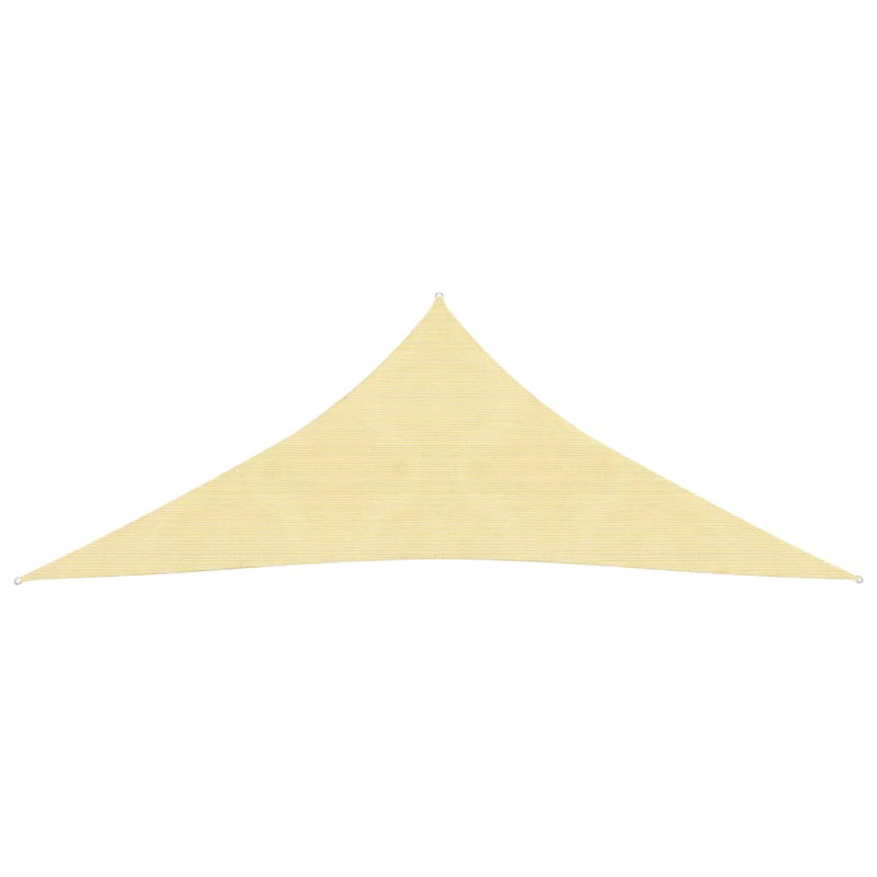 Zonnezeil 160 g/m² 4,5x4,5x4,5 m HDPE beige