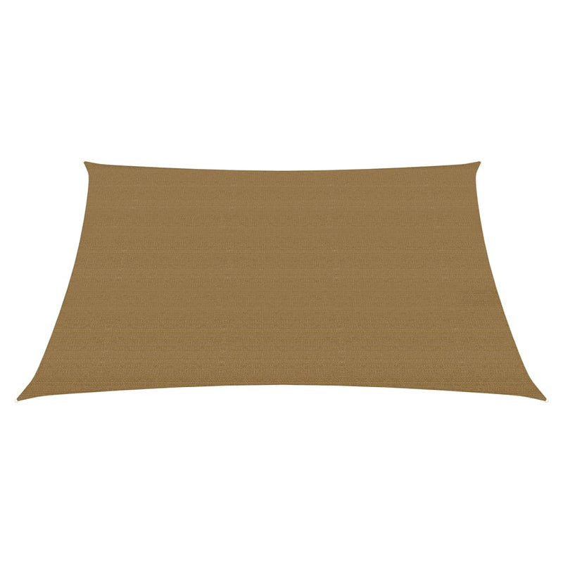 Zonnezeil 160 g/m² 3x3 m HDPE taupe