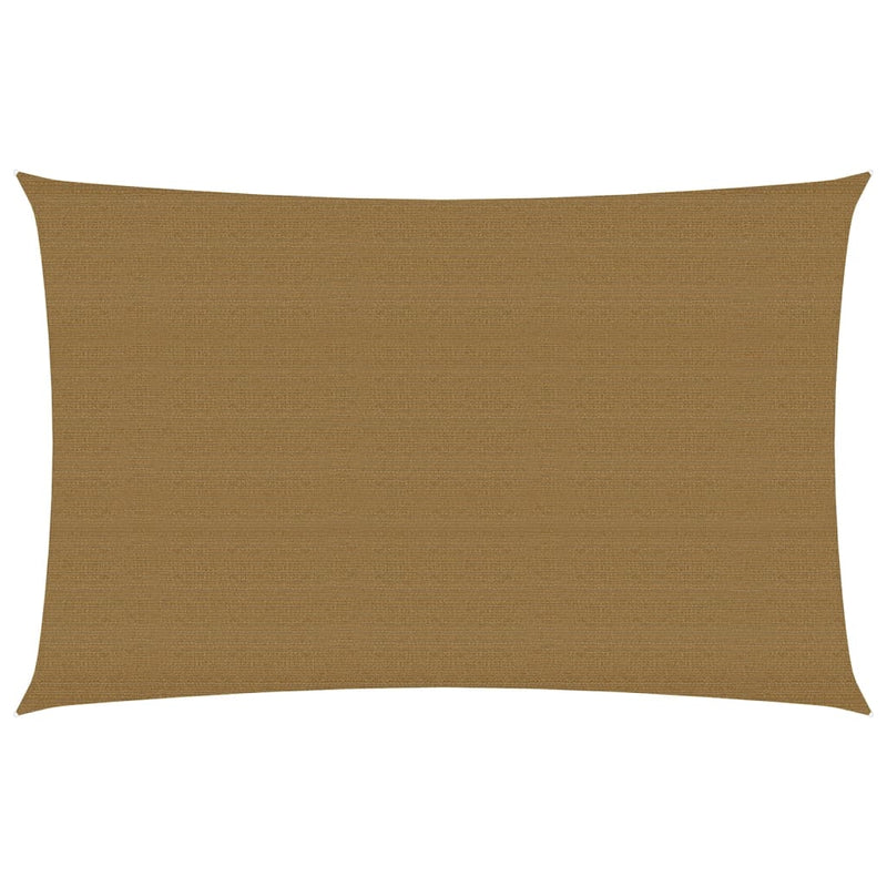 Zonnezeil 160 g/m² 2,5x4,5 m HDPE taupe