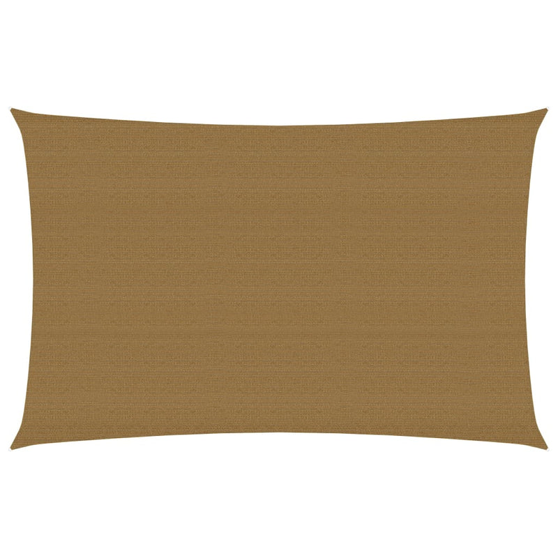 Zonnezeil 160 g/m² 3x5 m HDPE taupe