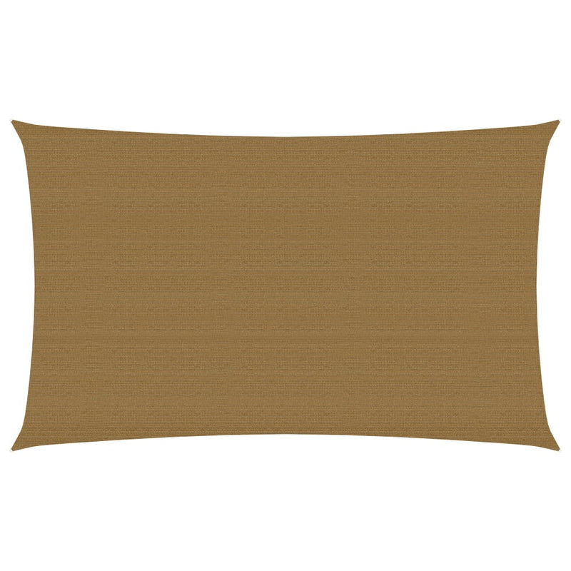 Zonnezeil 160 g/m² 3x6 m HDPE taupe