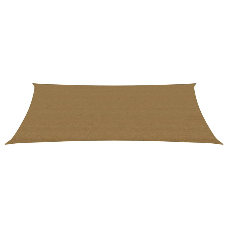 Zonnezeil 160 g/m² 3x6 m HDPE taupe