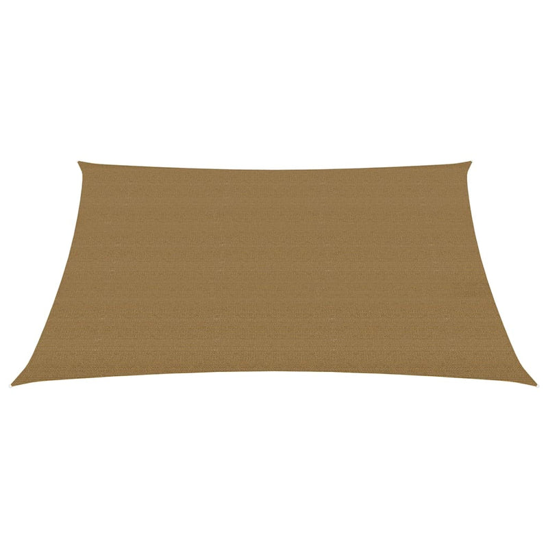 Zonnezeil 160 g/m² 3,5x5 m HDPE taupe