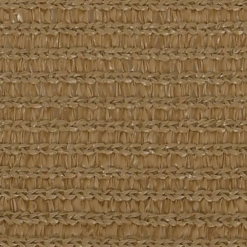 Zonnezeil 160 g/m² 4,5x4,5x4,5 m HDPE taupe