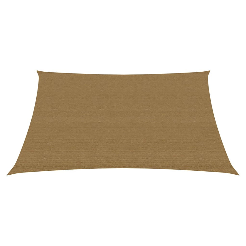 Zonnezeil 160 g/m² 3/4x2 m HDPE taupe