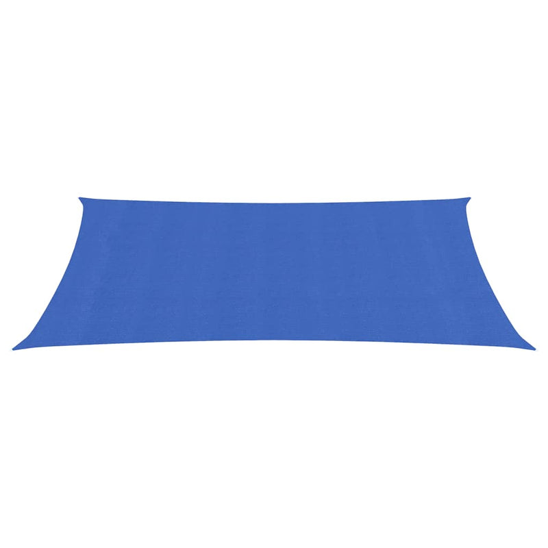 Zonnezeil 160 g/m² rechthoekig 3x6 m HDPE blauw