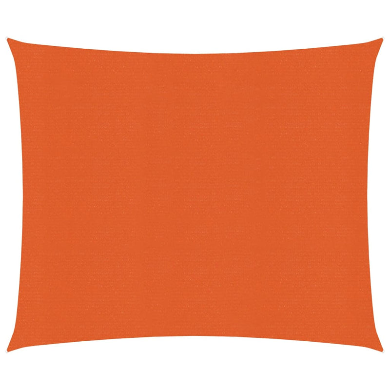 Zonnezeil 160 g/m² 3x3 m HDPE oranje