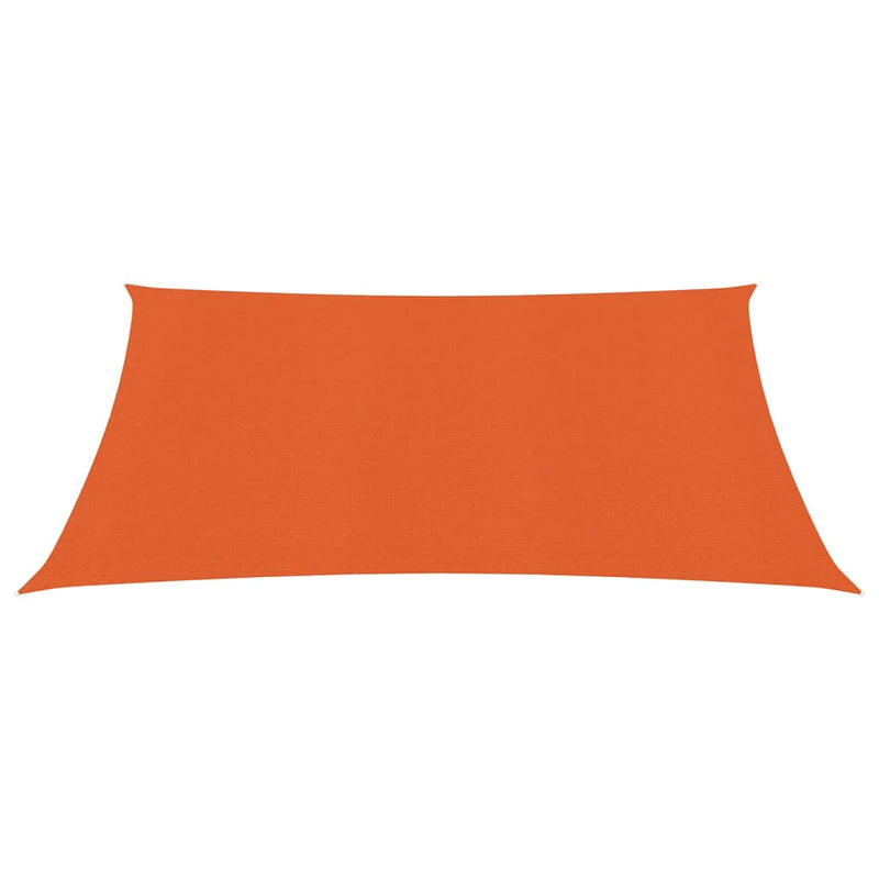 Zonnezeil 160 g/m² 3x3 m HDPE oranje