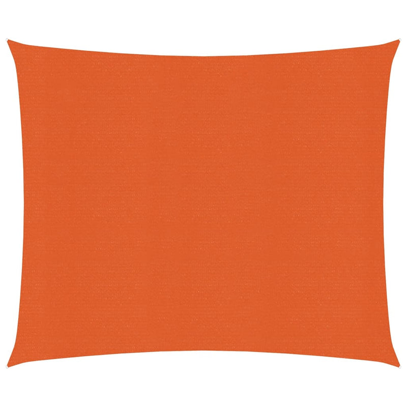 Zonnezeil 160 g/m² 3,6x3,6 m HDPE oranje