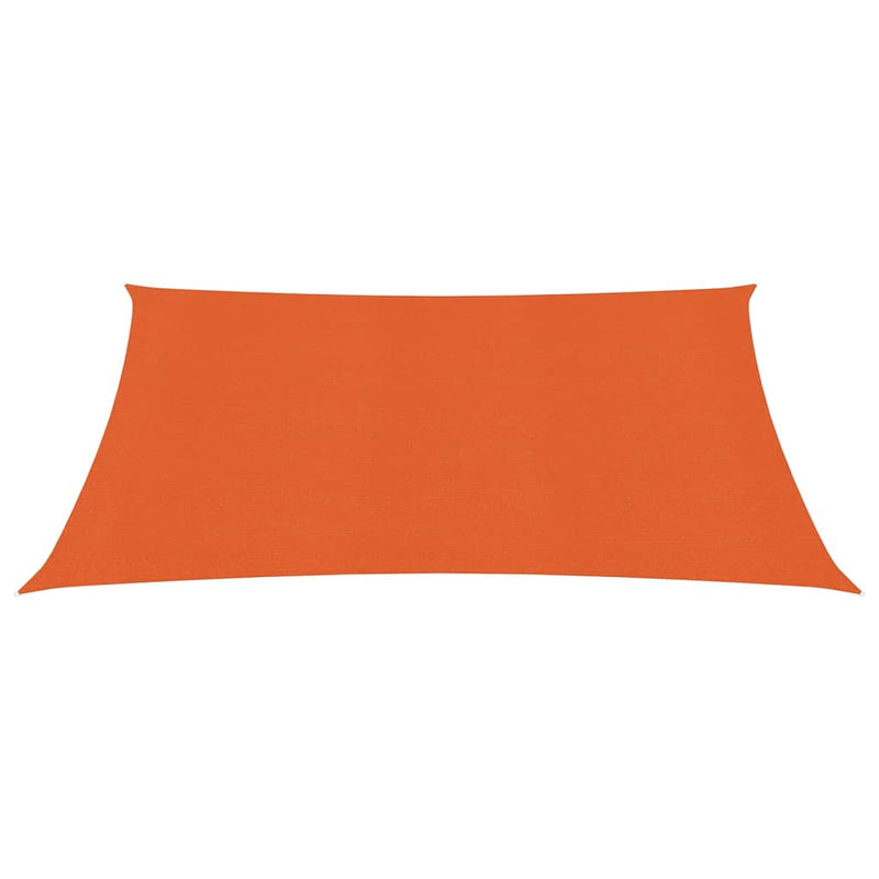 Zonnezeil 160 g/m² 3,6x3,6 m HDPE oranje