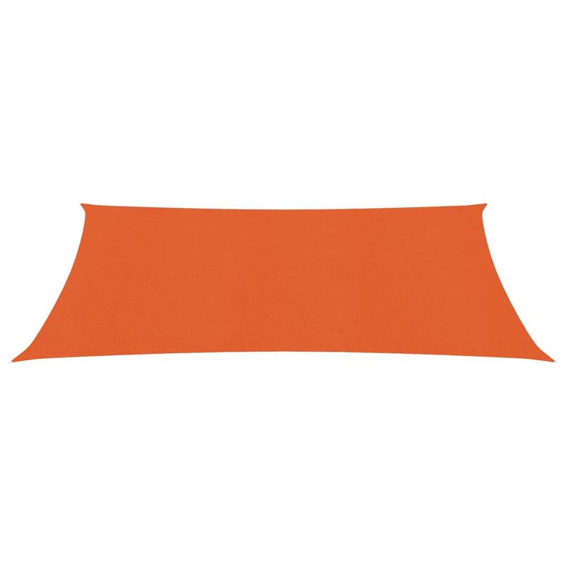 Zonnezeil 160 g/m² 3x4 m HDPE oranje