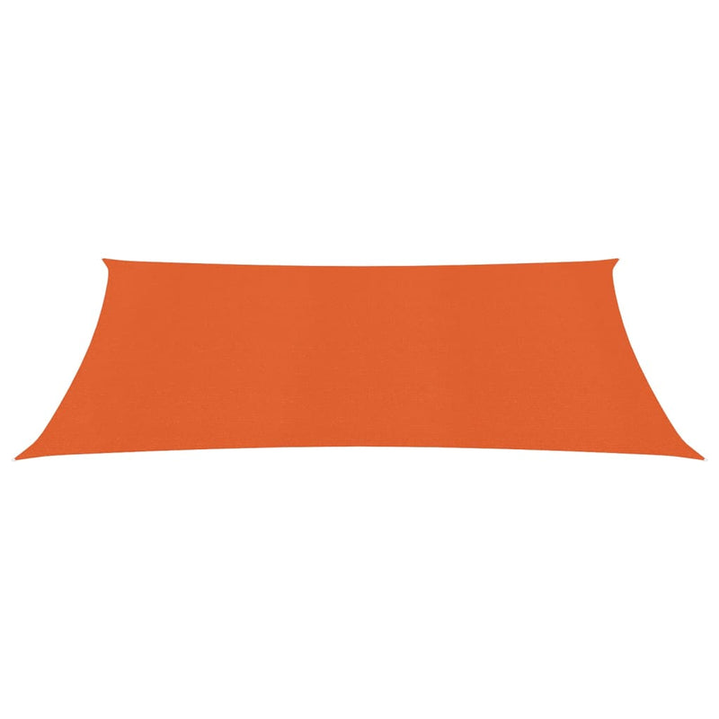 Zonnezeil 160 g/m² 3,5x5 m HDPE oranje