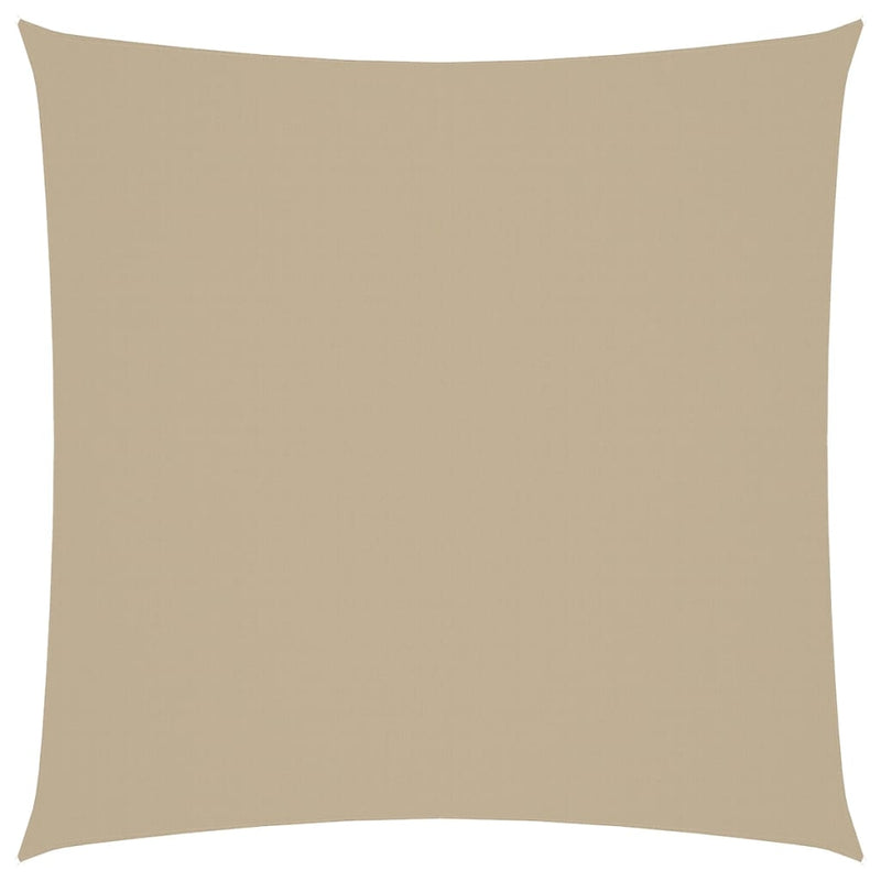 Zonnescherm vierkant 5x5 m oxford stof beige