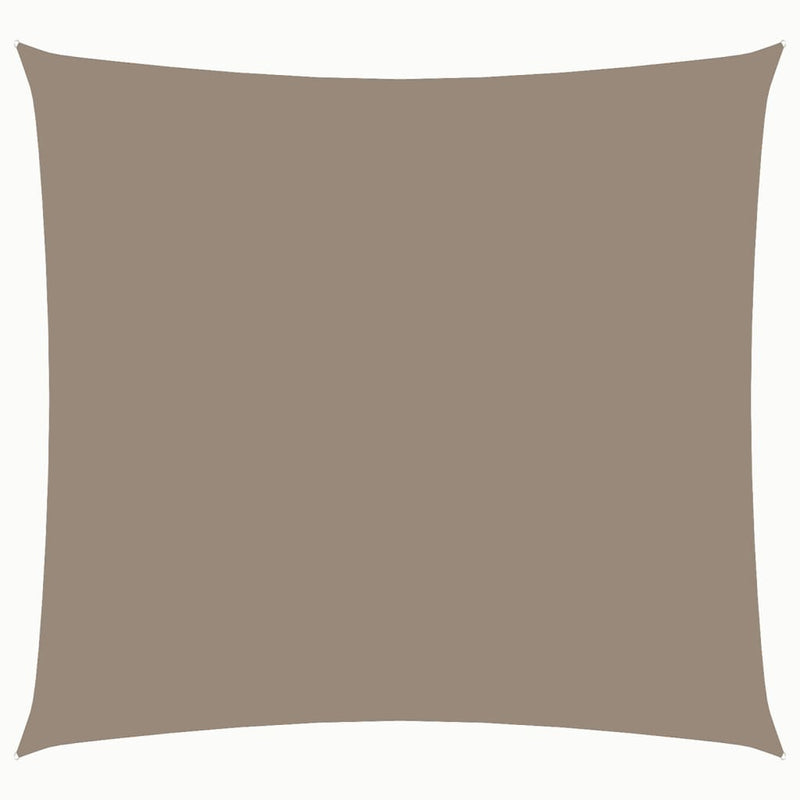 Zonnescherm vierkant 4x4 m oxford stof taupe