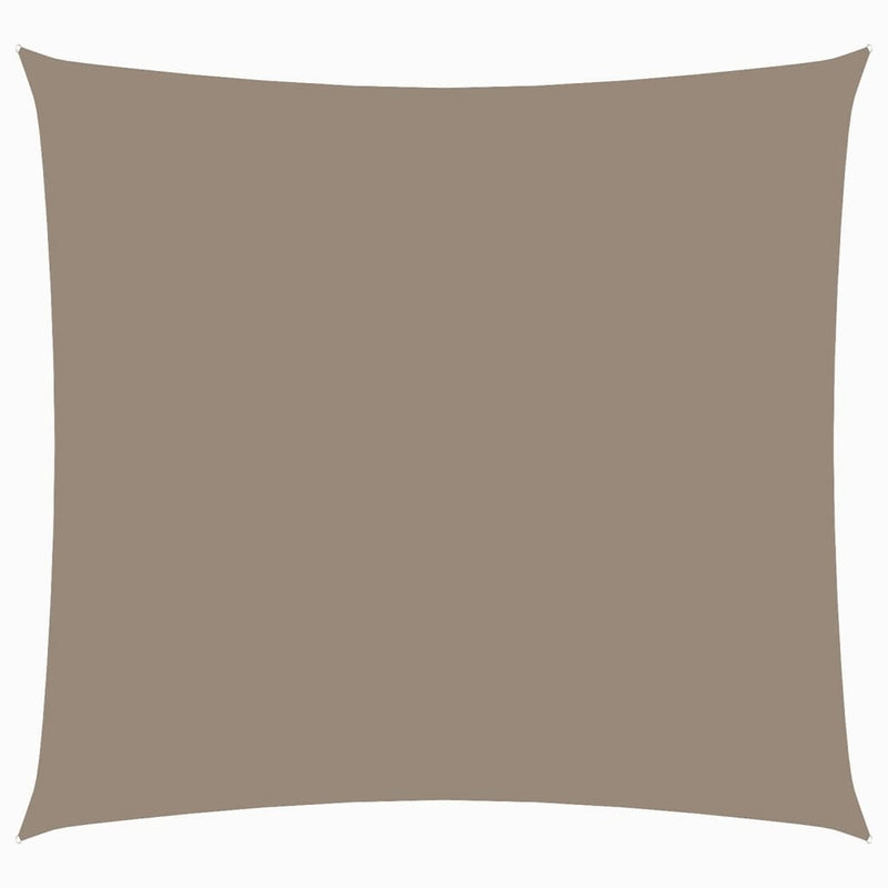 Zonnescherm vierkant 6x6 m oxford stof taupe