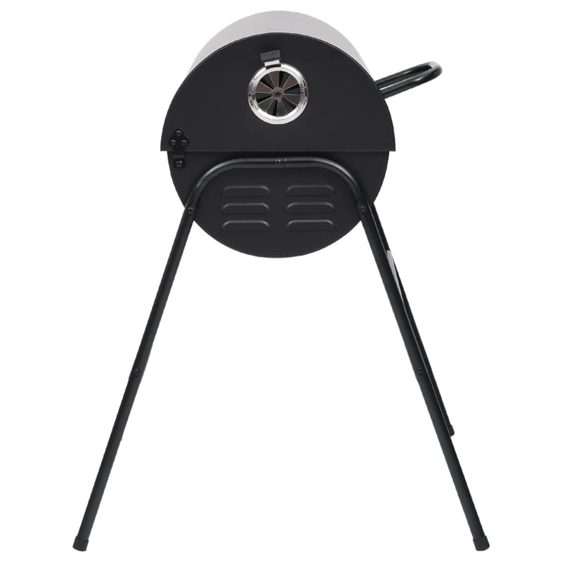 Barbecuevat met 2 kookroosters 80x95x90 cm staal zwart