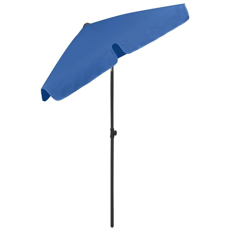 Strandparasol 180x120 cm azuurblauw