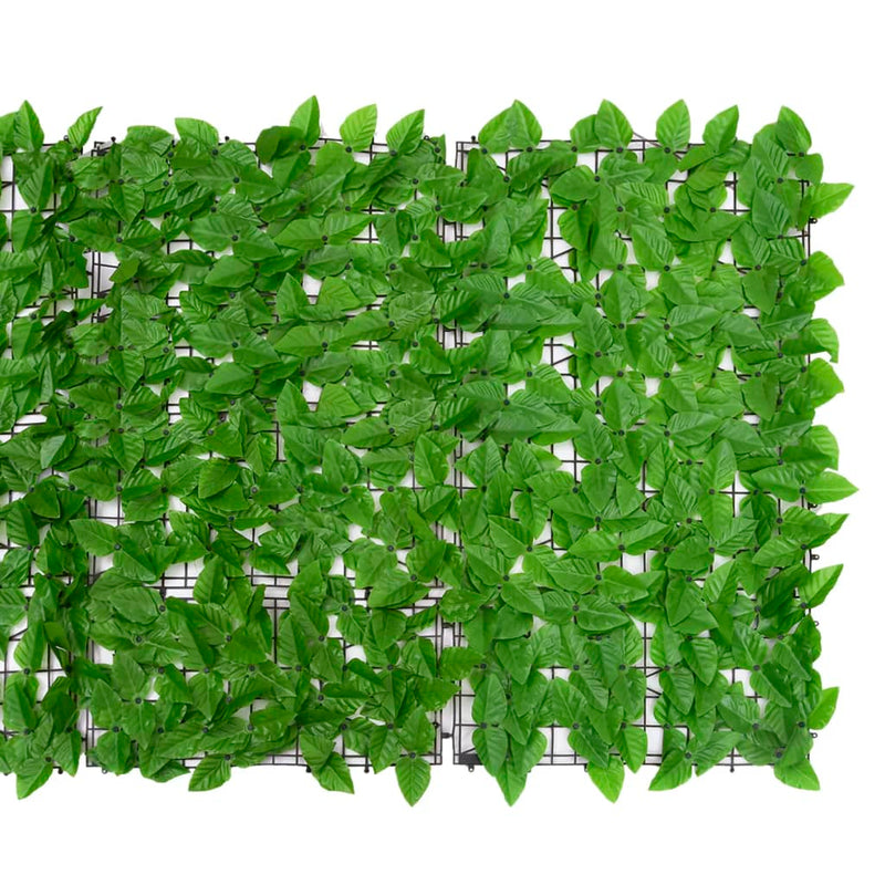 Balkonscherm met groene bladeren 300x100 cm