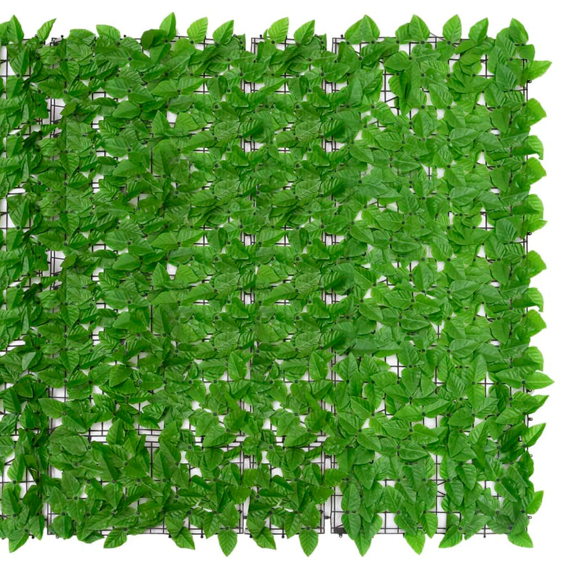 Balkonscherm met groene bladeren 300x150 cm