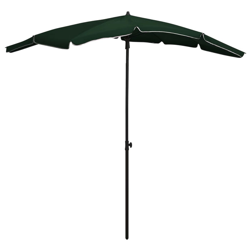 Parasol met paal 200x130 cm groen