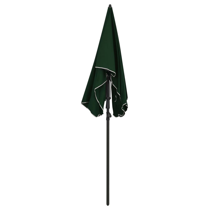 Parasol met paal 200x130 cm groen