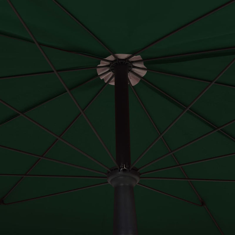 Parasol met paal 200x130 cm groen