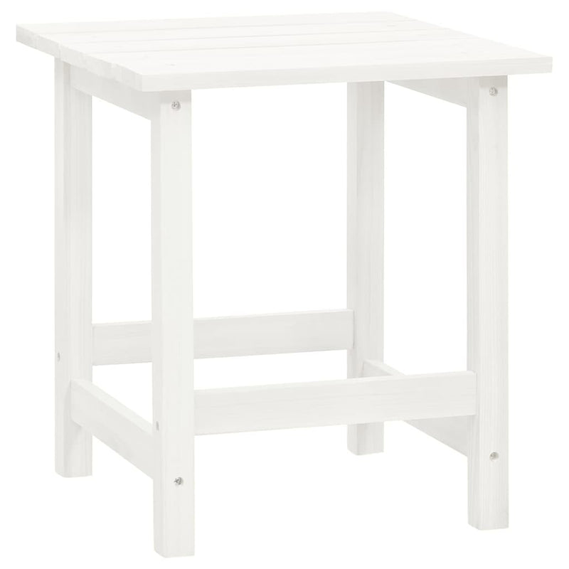 Tuinstoel Adirondack met tafel massief vurenhout wit