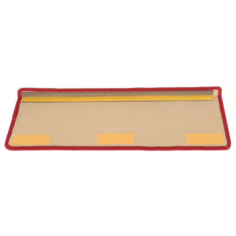 Trapmatten zelfklevend 15 st 65x21x4 cm rood