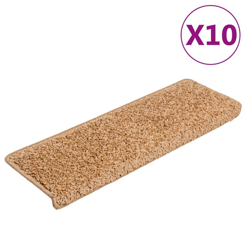 Trapmatten 10 st 65x21x4 cm beige