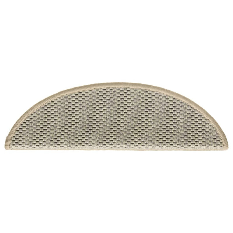 Trapmatten zelfklevend 15 st sisal-look 56x17x3 cm lichtgroen