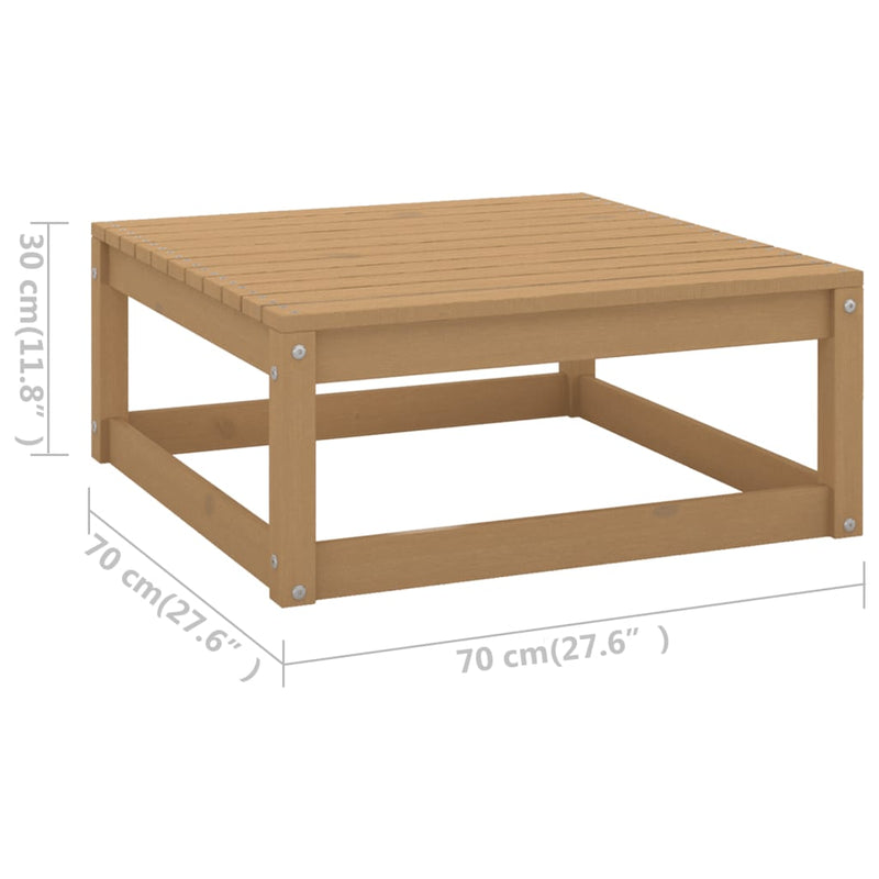 10-delige Loungeset met kussens massief grenenhout