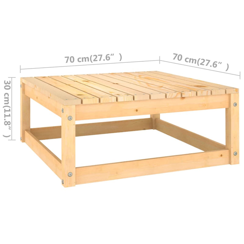 10-delige Loungeset met kussens massief grenenhout