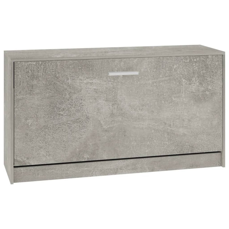 Schoenenbank 80x24x45 cm bewerkt hout betongrijs