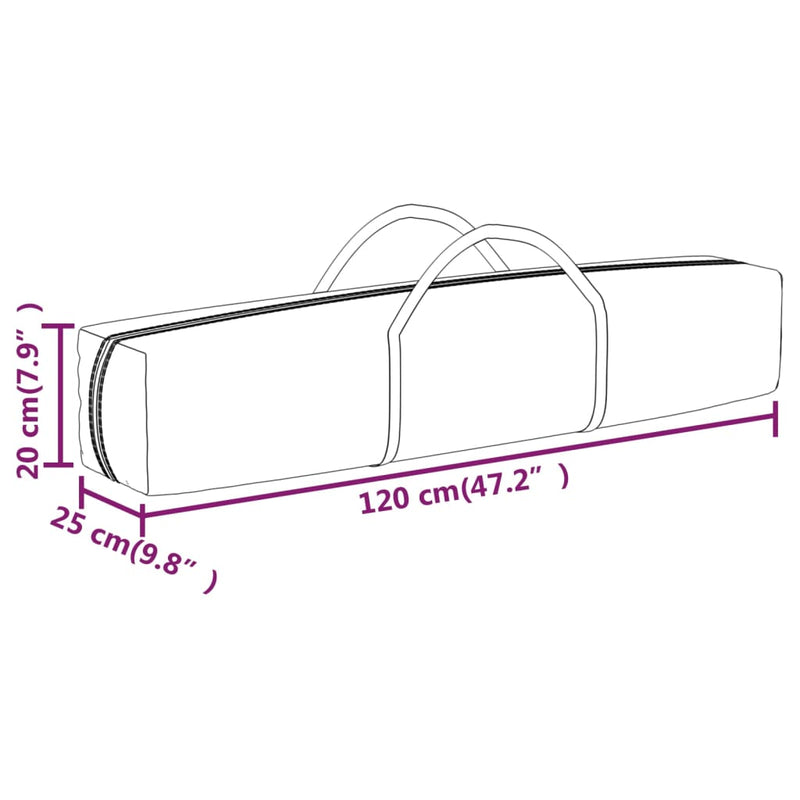 Partytent inklapbaar met zijwanden 3x3 m antracietkleurig