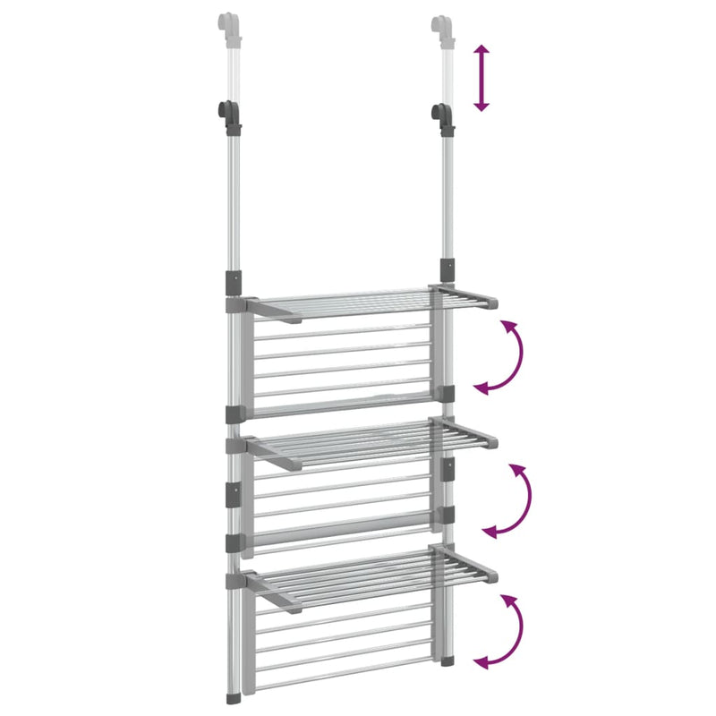 Droogrek 3-laags hangend aluminium