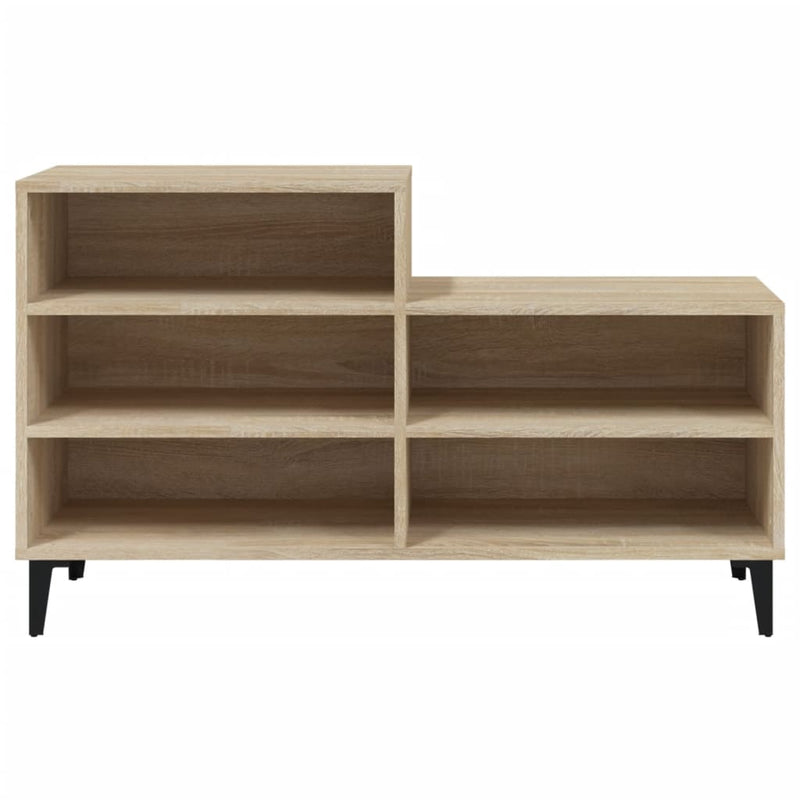 Schoenenkast 102x36x60 cm bewerkt hout sonoma eikenkleurig