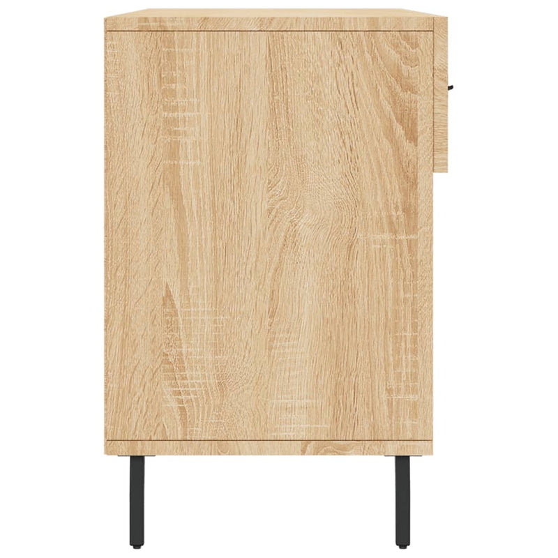 Schoenenbank 102x35x55 cm bewerkt hout sonoma eikenkleurig