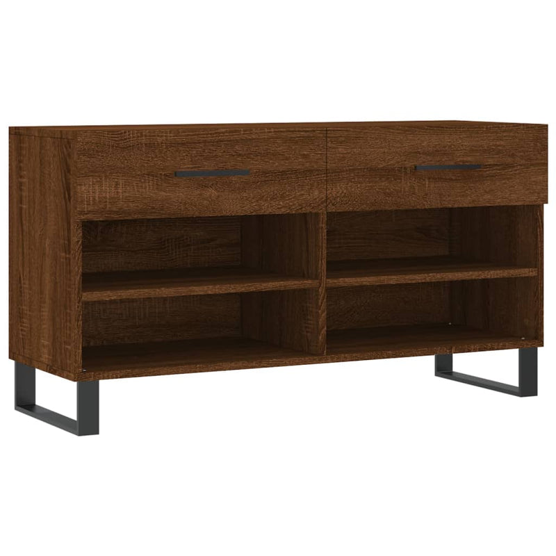 Schoenenbank 102x35x55 cm bewerkt hout sonoma eikenkleurig